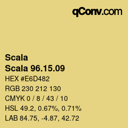 颜色代码: Scala - Scala 96.15.09 | qconv.com