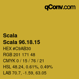 颜色代码: Scala - Scala 96.18.15 | qconv.com