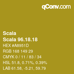 Color code: Scala - Scala 96.18.18 | qconv.com