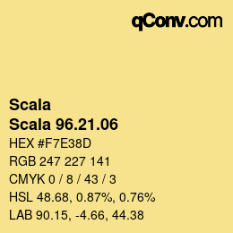 カラーコード: Scala - Scala 96.21.06 | qconv.com