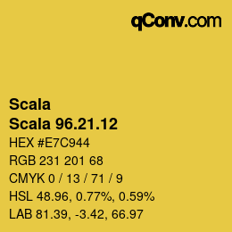 颜色代码: Scala - Scala 96.21.12 | qconv.com