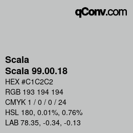カラーコード: Scala - Scala 99.00.18 | qconv.com