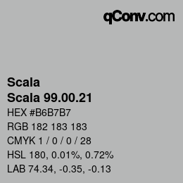 Código de color: Scala - Scala 99.00.21 | qconv.com