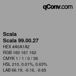 カラーコード: Scala - Scala 99.00.27 | qconv.com