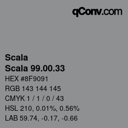 颜色代码: Scala - Scala 99.00.33 | qconv.com