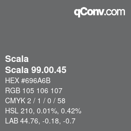Código de color: Scala - Scala 99.00.45 | qconv.com