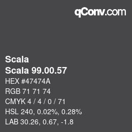 Farbcode: Scala - Scala 99.00.57 | qconv.com