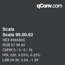Código de color: Scala - Scala 99.00.63 | qconv.com