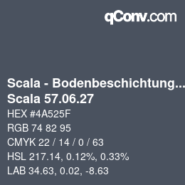 颜色代码: Scala - Bodenbeschichtungen - Scala 57.06.27 | qconv.com