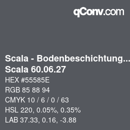 颜色代码: Scala - Bodenbeschichtungen - Scala 60.06.27 | qconv.com