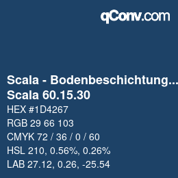 Farbcode: Scala - Bodenbeschichtungen - Scala 60.15.30 | qconv.com