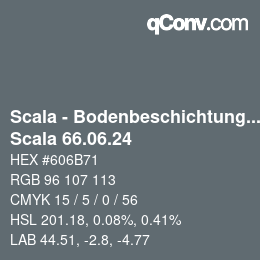 颜色代码: Scala - Bodenbeschichtungen - Scala 66.06.24 | qconv.com