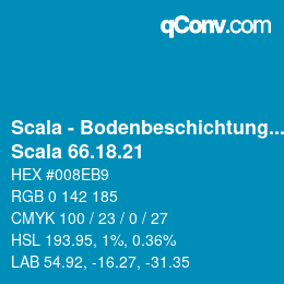 Farbcode: Scala - Bodenbeschichtungen - Scala 66.18.21 | qconv.com