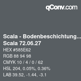 Farbcode: Scala - Bodenbeschichtungen - Scala 72.06.27 | qconv.com