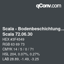 颜色代码: Scala - Bodenbeschichtungen - Scala 72.06.30 | qconv.com