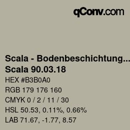 カラーコード: Scala - Bodenbeschichtungen - Scala 90.03.18 | qconv.com