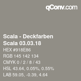 颜色代码: Scala - Deckfarben - Scala 03.03.18 | qconv.com
