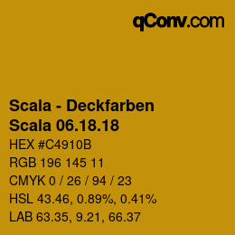 颜色代码: Scala - Deckfarben - Scala 06.18.18 | qconv.com