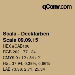 颜色代码: Scala - Deckfarben - Scala 09.09.15 | qconv.com