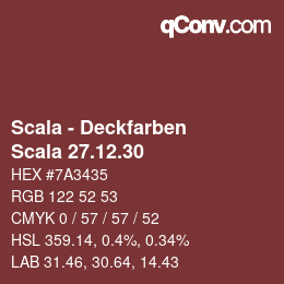 カラーコード: Scala - Deckfarben - Scala 27.12.30 | qconv.com