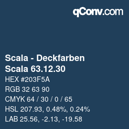 カラーコード: Scala - Deckfarben - Scala 63.12.30 | qconv.com