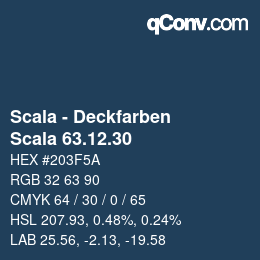 Farbcode: Scala - Deckfarben - Scala 63.12.30 | qconv.com