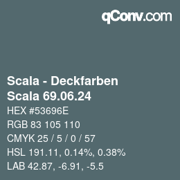 Código de color: Scala - Deckfarben - Scala 69.06.24 | qconv.com