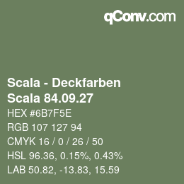カラーコード: Scala - Deckfarben - Scala 84.09.27 | qconv.com
