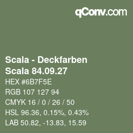 Farbcode: Scala - Deckfarben - Scala 84.09.27 | qconv.com