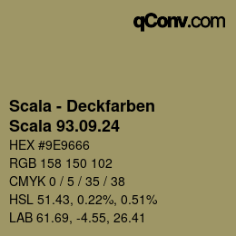 颜色代码: Scala - Deckfarben - Scala 93.09.24 | qconv.com