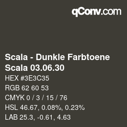 カラーコード: Scala - Dunkle Farbtoene - Scala 03.06.30 | qconv.com