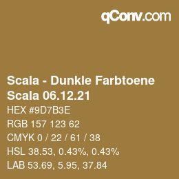 Farbcode: Scala - Dunkle Farbtoene - Scala 06.12.21 | qconv.com