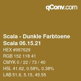 颜色代码: Scala - Dunkle Farbtoene - Scala 06.15.21 | qconv.com