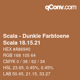 Code couleur: Scala - Dunkle Farbtoene - Scala 18.15.21 | qconv.com