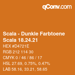 颜色代码: Scala - Dunkle Farbtoene - Scala 18.24.21 | qconv.com