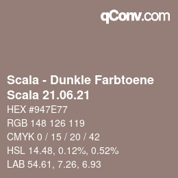 Farbcode: Scala - Dunkle Farbtoene - Scala 21.06.21 | qconv.com