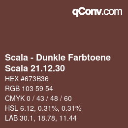 Code couleur: Scala - Dunkle Farbtoene - Scala 21.12.30 | qconv.com