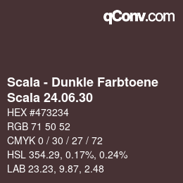 カラーコード: Scala - Dunkle Farbtoene - Scala 24.06.30 | qconv.com