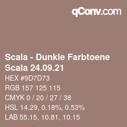 颜色代码: Scala - Dunkle Farbtoene - Scala 24.09.21 | qconv.com
