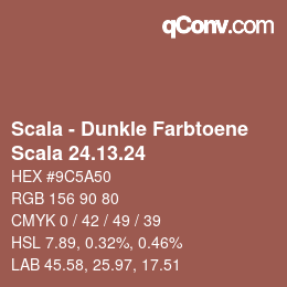 カラーコード: Scala - Dunkle Farbtoene - Scala 24.13.24 | qconv.com
