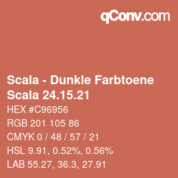 颜色代码: Scala - Dunkle Farbtoene - Scala 24.15.21 | qconv.com