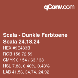 颜色代码: Scala - Dunkle Farbtoene - Scala 24.18.24 | qconv.com