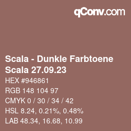 Code couleur: Scala - Dunkle Farbtoene - Scala 27.09.23 | qconv.com
