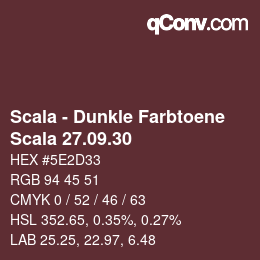 Farbcode: Scala - Dunkle Farbtoene - Scala 27.09.30 | qconv.com
