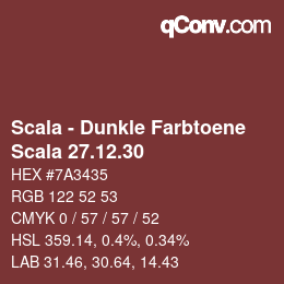 Farbcode: Scala - Dunkle Farbtoene - Scala 27.12.30 | qconv.com