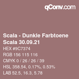 Code couleur: Scala - Dunkle Farbtoene - Scala 30.09.21 | qconv.com