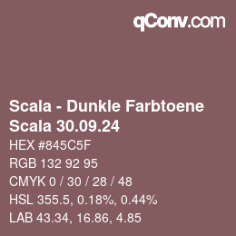 Farbcode: Scala - Dunkle Farbtoene - Scala 30.09.24 | qconv.com