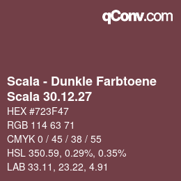 Code couleur: Scala - Dunkle Farbtoene - Scala 30.12.27 | qconv.com
