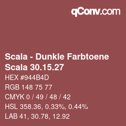 カラーコード: Scala - Dunkle Farbtoene - Scala 30.15.27 | qconv.com