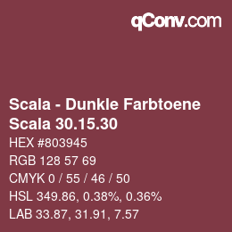 Code couleur: Scala - Dunkle Farbtoene - Scala 30.15.30 | qconv.com